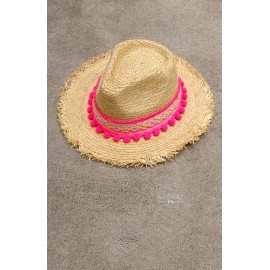 SOMBRERO MADROÑOS FUXIA. 