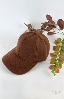 GORRA LISA MARRON 