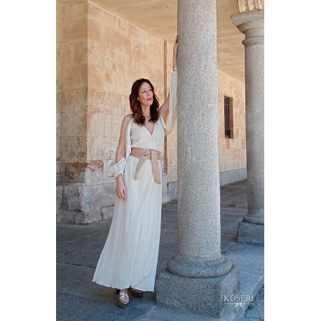 VESTIDO EUROPA BEIGE