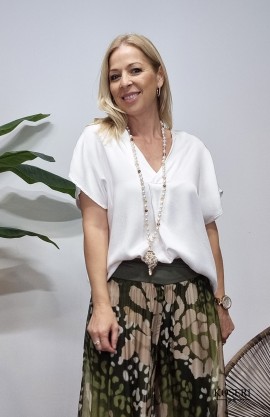 TOP ELISA RASO BLANCO