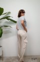 PANTALON CARGO RASO BEIGE 