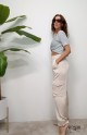 PANTALON CARGO RASO BEIGE 