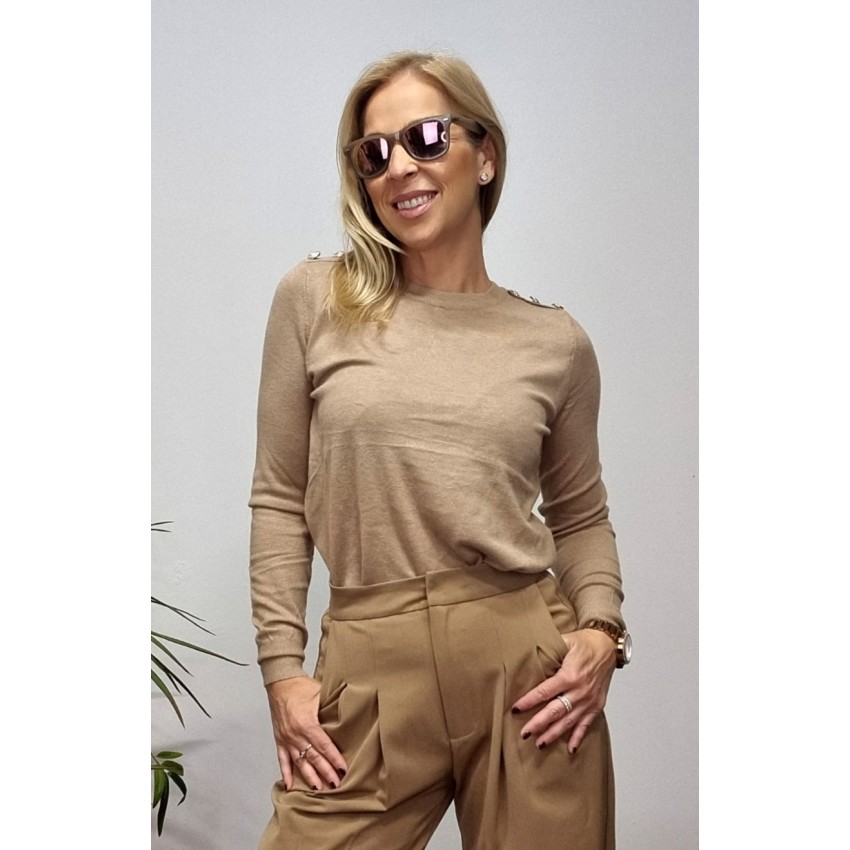 PANTALON PINZAS ANA CAMEL