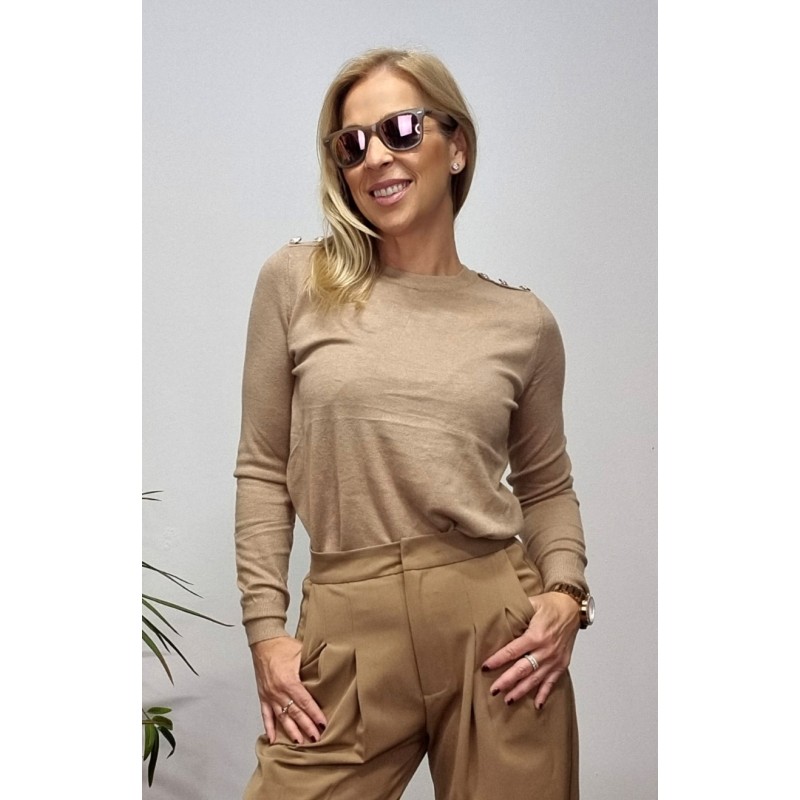 PANTALON PINZAS ANA CAMEL