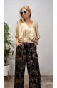 PANTALON CAMPANA TERCIOPELO MARRON