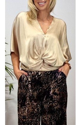 TOP MALENA RASO BEIGE