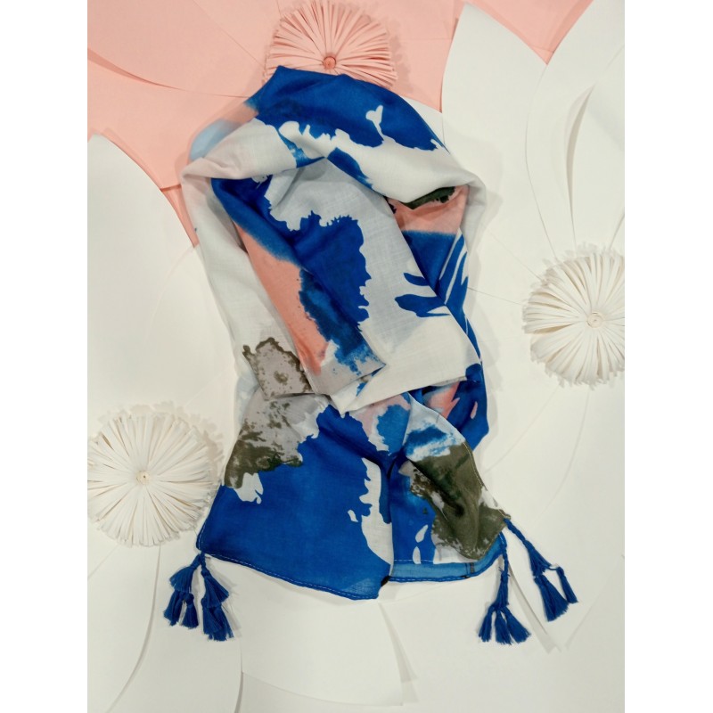 FOULARD AQUARELLA MARINO