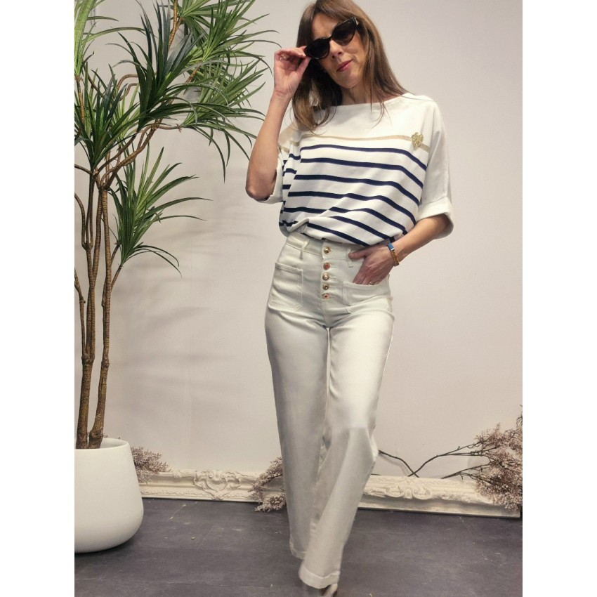 JEANS MULTIBOTONES BLANCOS