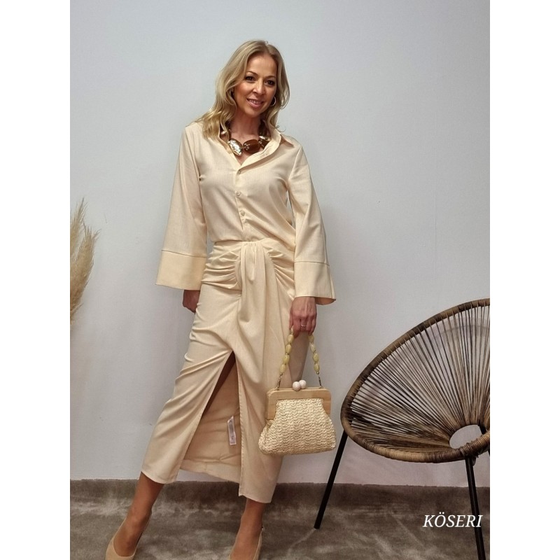 CONJUNTO ARENA DE TOP Y FALDA