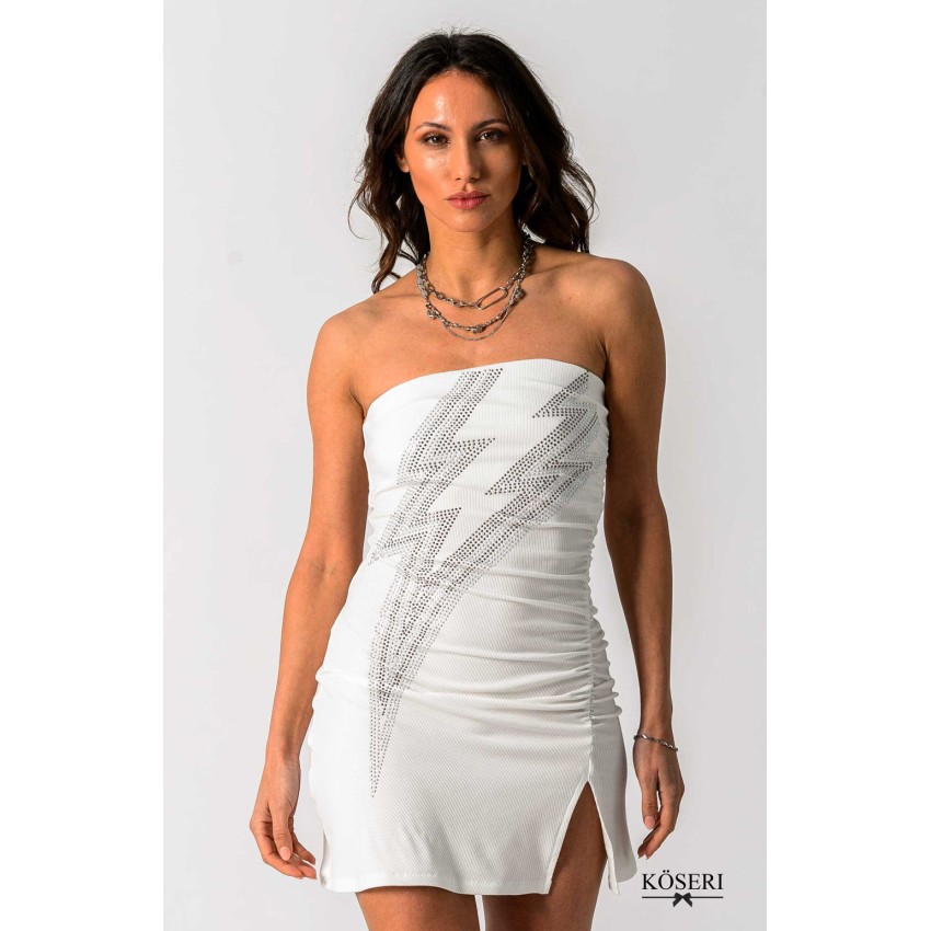 VESTIDO CRUSH BLANCO BY ROCKMANTIC