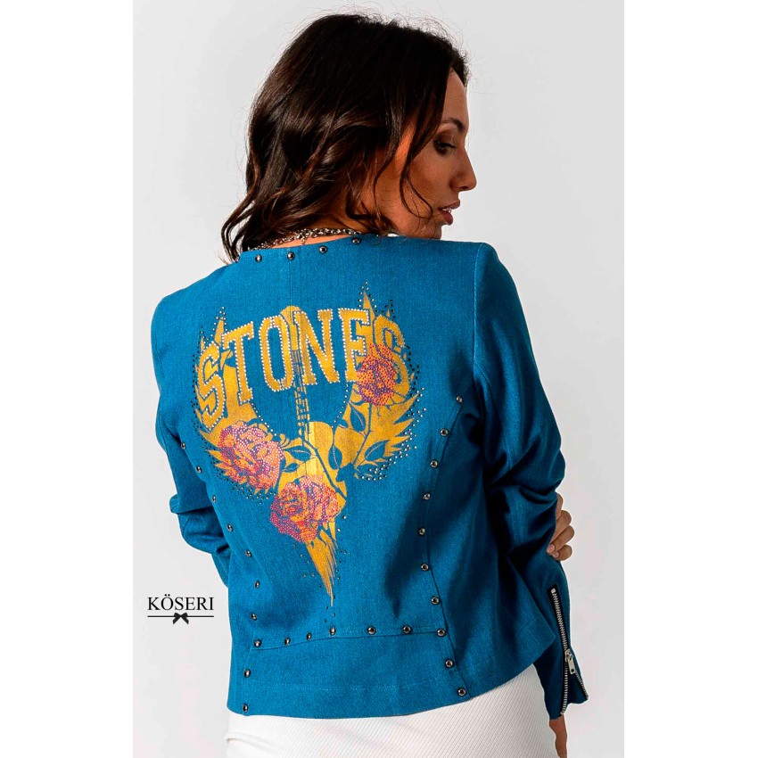 CHAQUETA STONES GOLD BY ROCKMANTIC