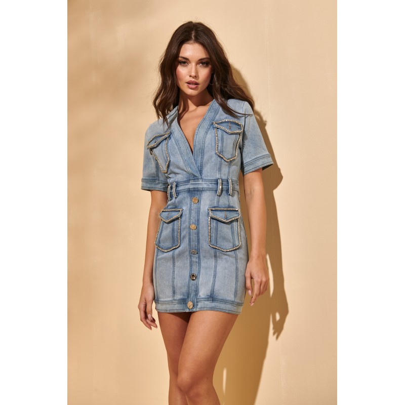 MERCY DENIM DRESS BY FETICHE SUANCES