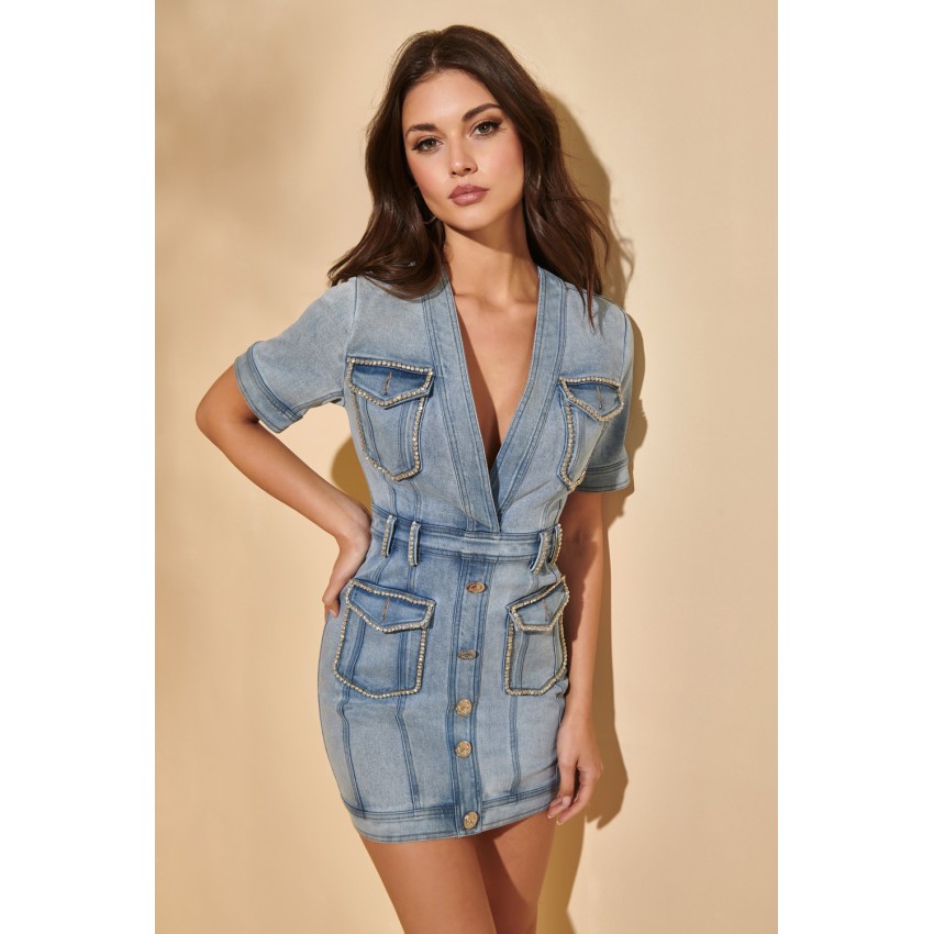 MERCY DENIM DRESS BY FETICHE SUANCES