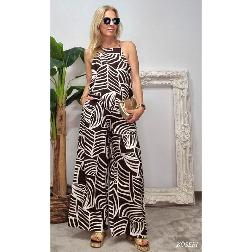 TOP HOJAS MARRON