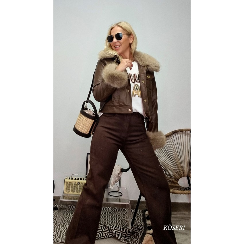 PANTALÓN CHOCOLATE STRASS
