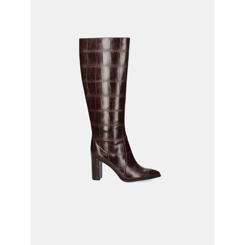 BOTA ALTA CROCO MARRÓN
