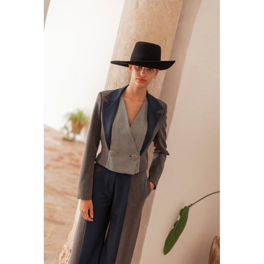 TRAJE MALENA GRIS