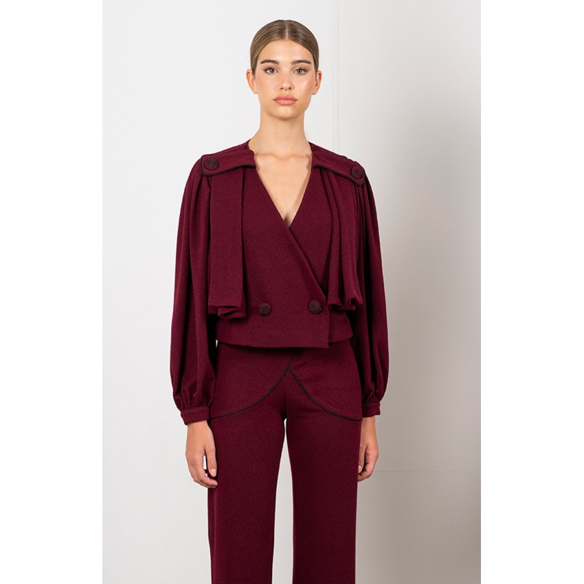 CHAQUETA Y PANTALÓN JASMINE GRANATE