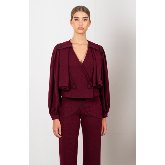CHAQUETA Y PANTALÓN JASMINE GRANATE
