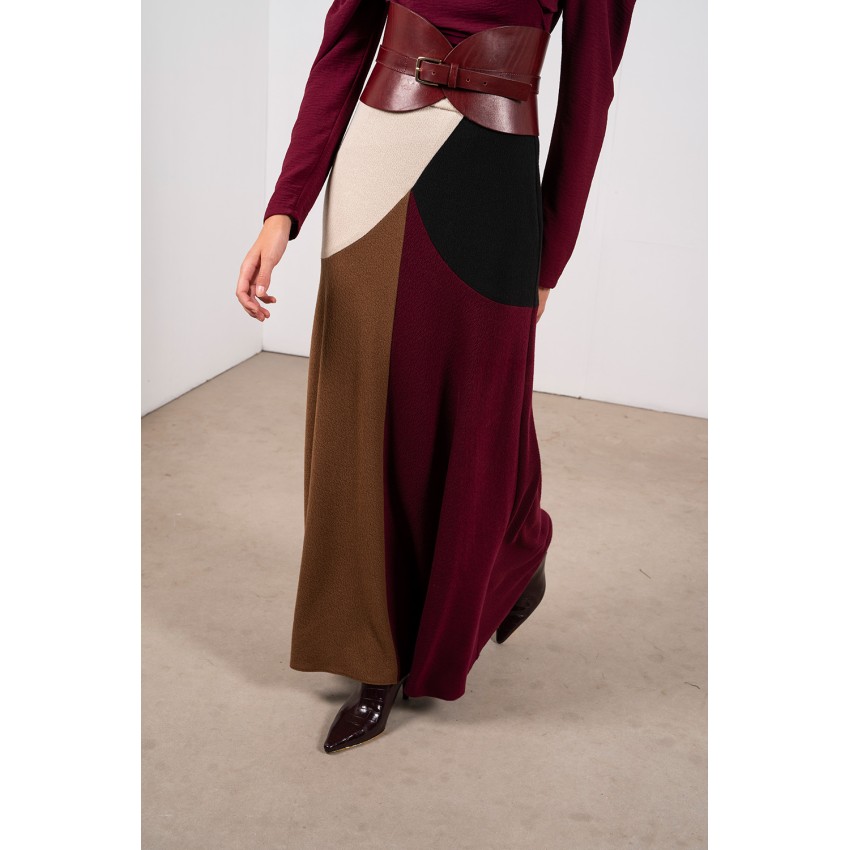 CHAQUETA Y FALDA TRICOLOR LUNA