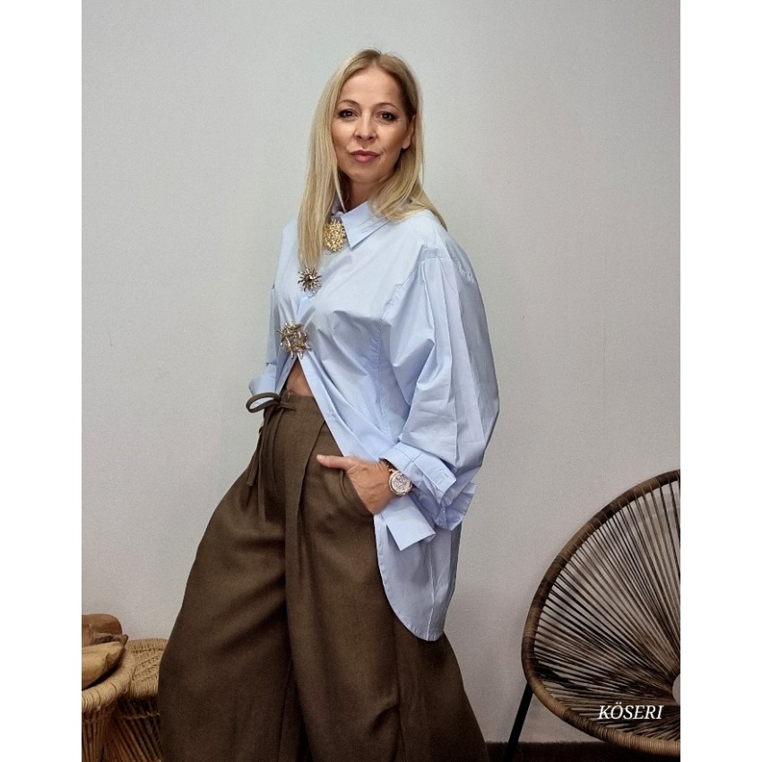 PANTALON PINZAS TAUPE