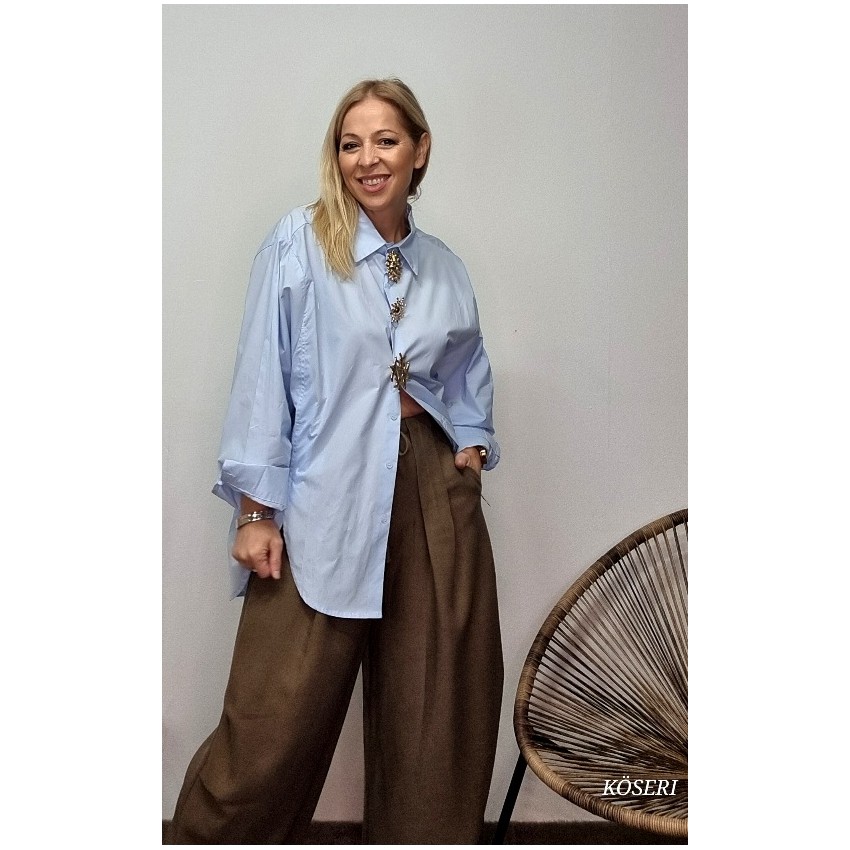 PANTALON PINZAS TAUPE