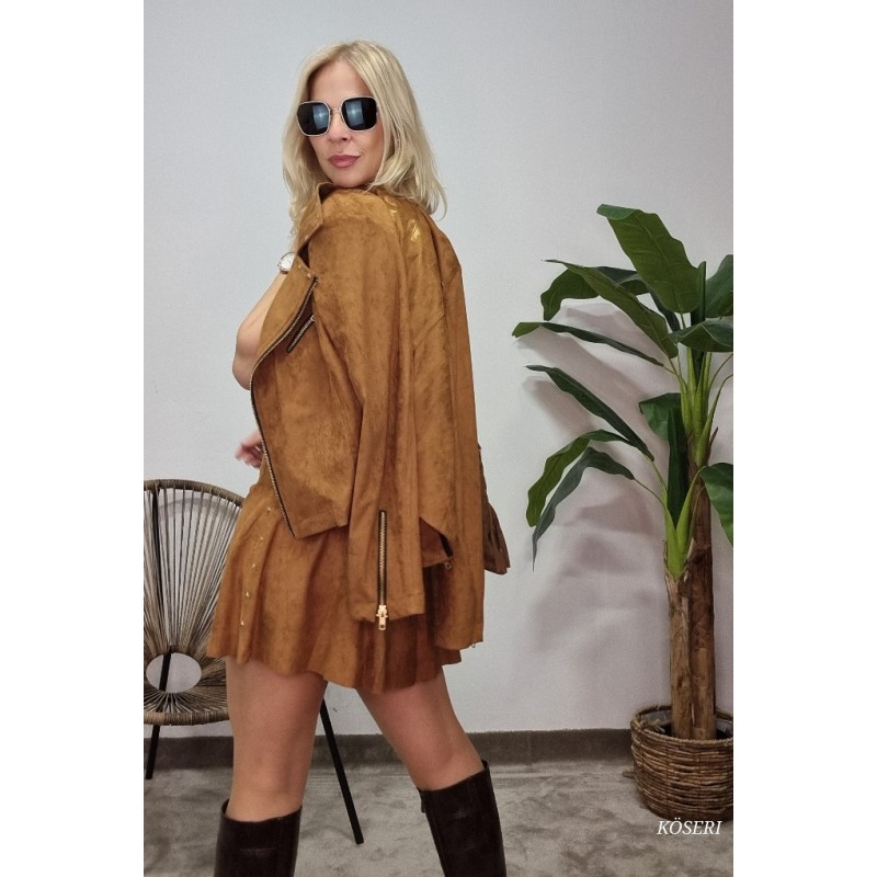 BIKER CHAQUETA CAMEL