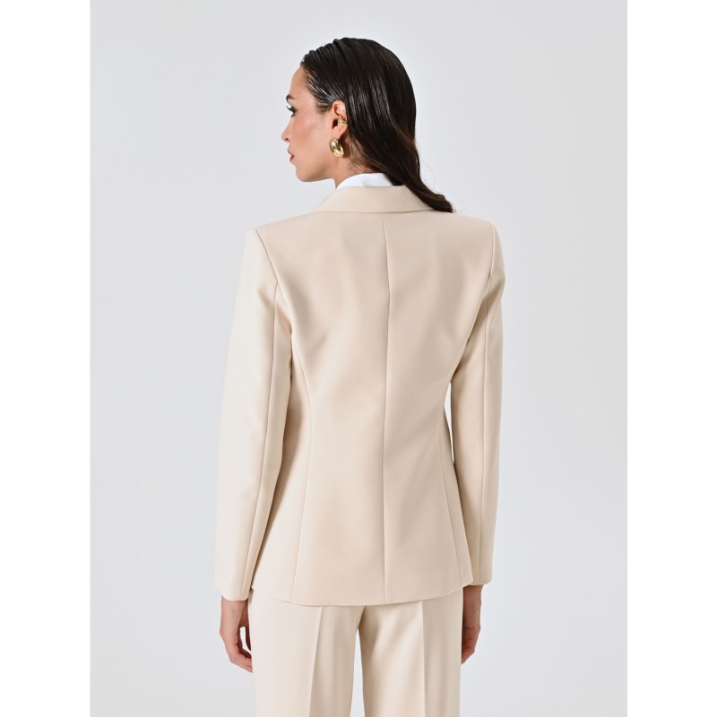 AMERICANA TRAJE MARFIL UN BOTON