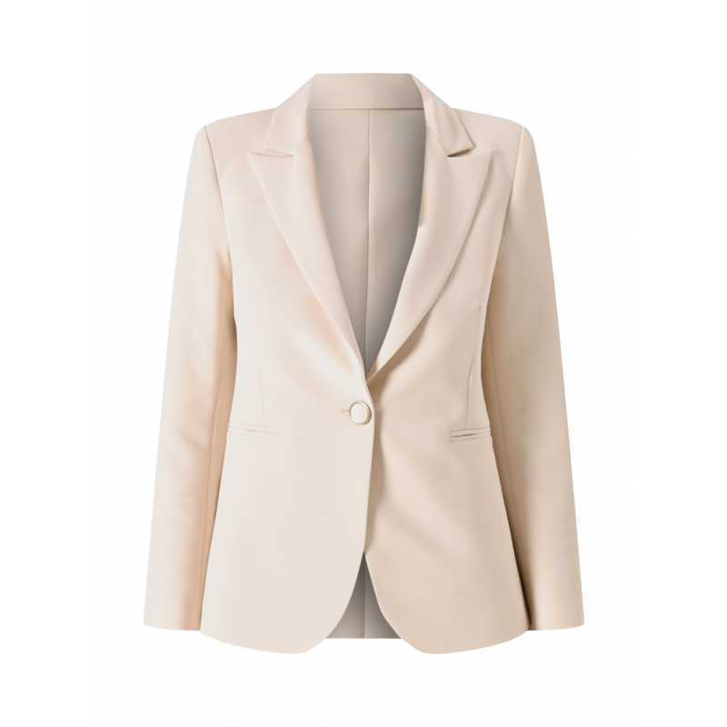 AMERICANA TRAJE MARFIL UN BOTON