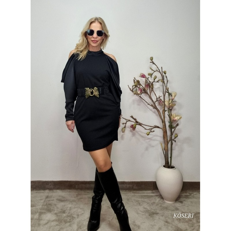 VESTIDO NEGRO ABERTURAS