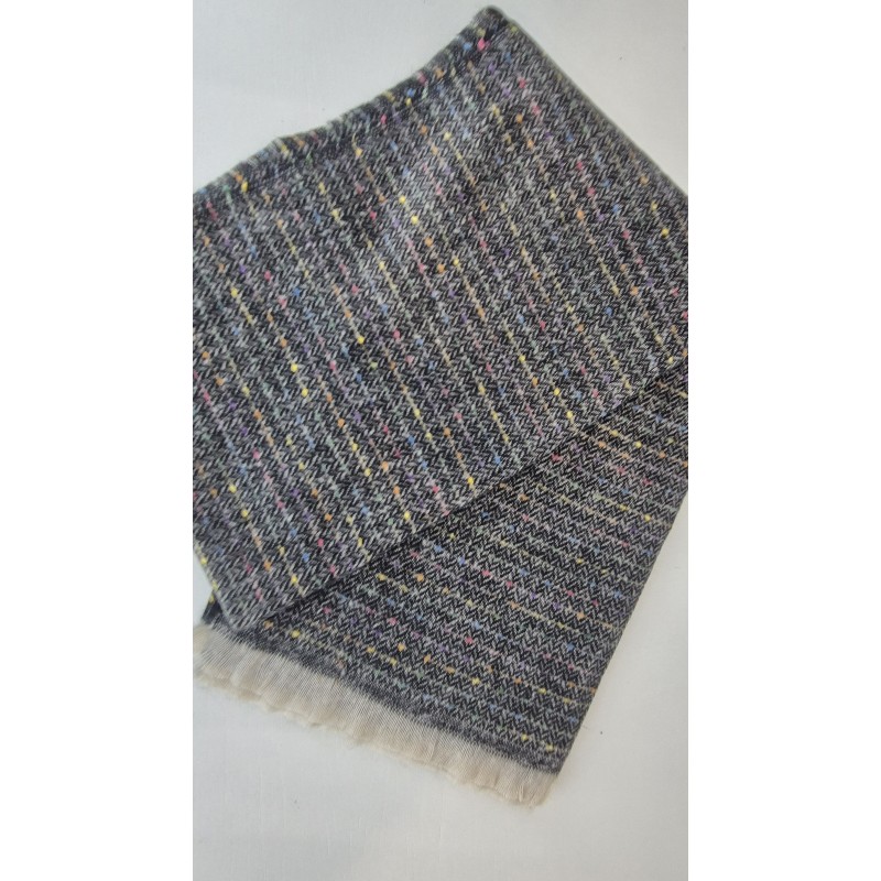 PASHMINA MULTICOLOR NEGRA