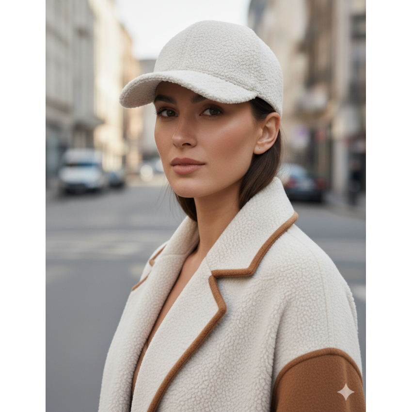 GORRA BORREGUITO BLANCO