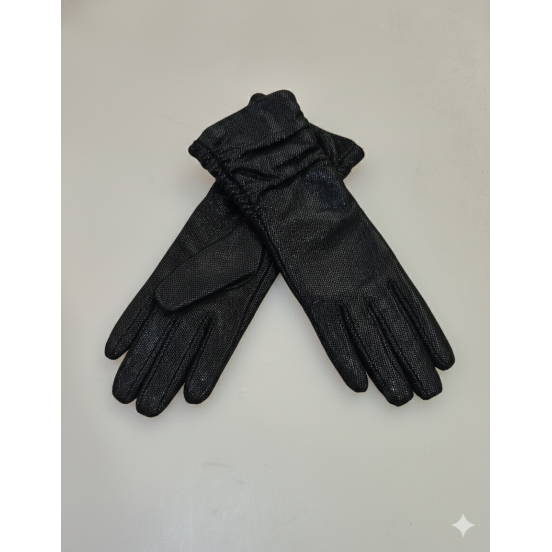 GUANTE  NEGRO BRILLOS