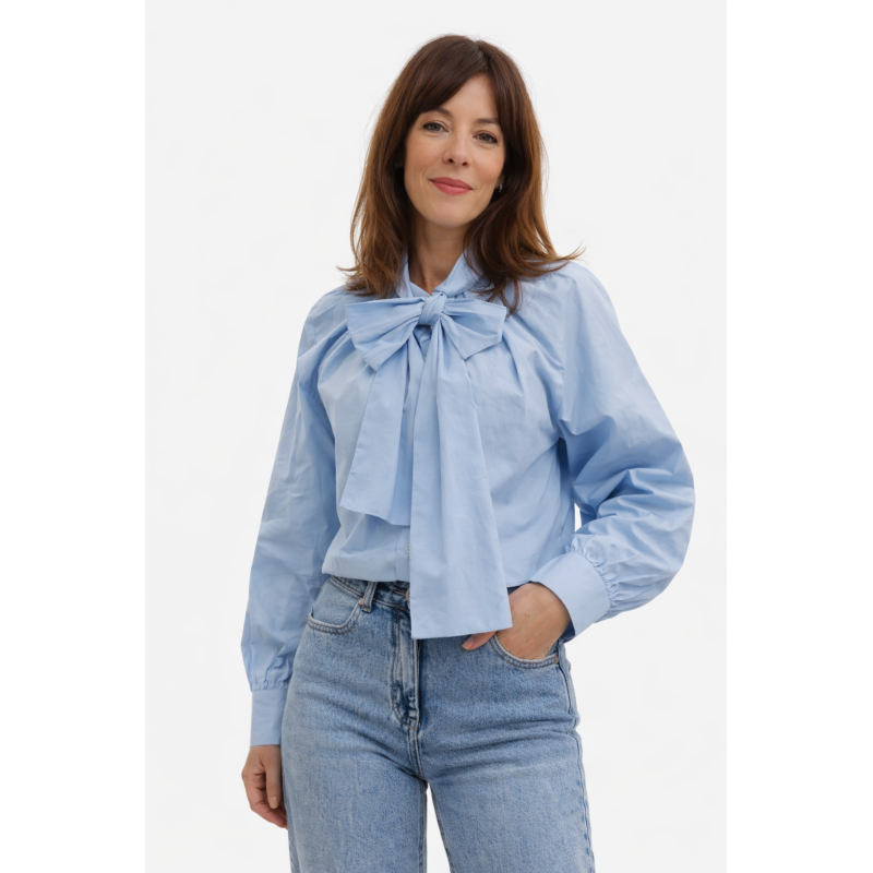 BLUSA LAZO AZUL
