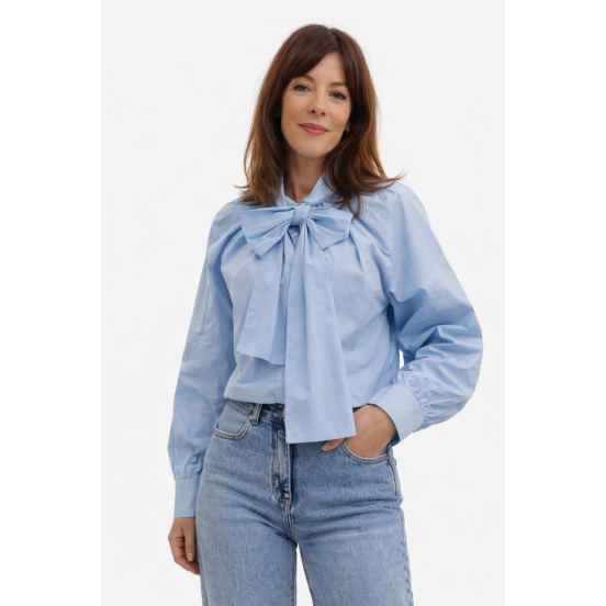 BLUSA LAZO AZUL
