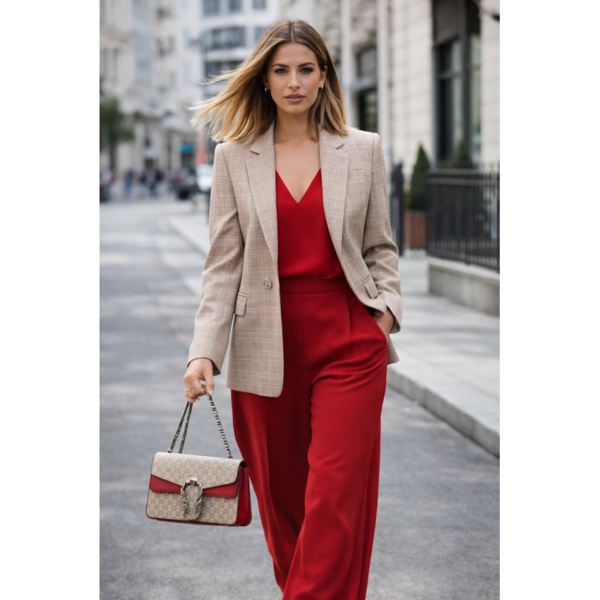 AMERICANA RED CUADROS