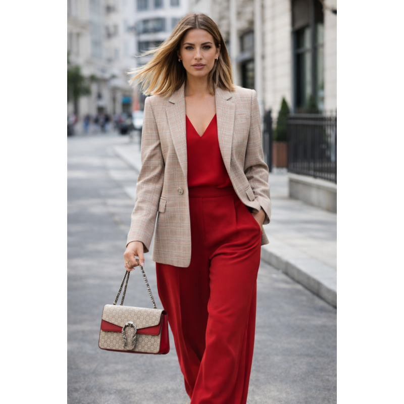 AMERICANA RED CUADROS