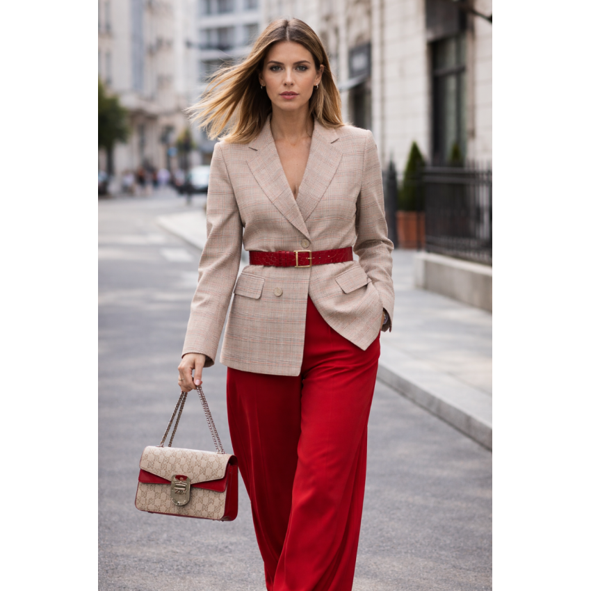 AMERICANA RED CUADROS