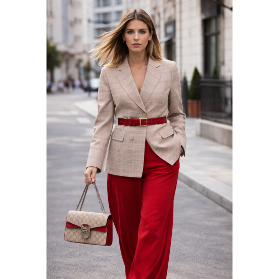 AMERICANA RED CUADROS