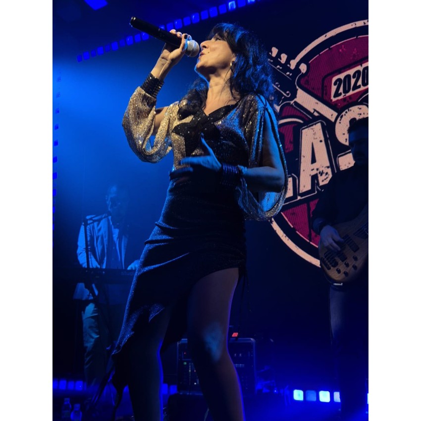 FALDA SANDRA ASIMÉTRICA NEGRA