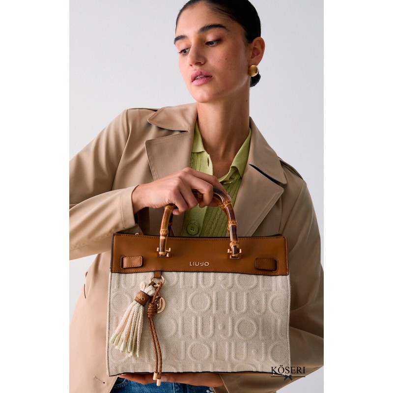 BOLSO MANH BEIGE GRANDE
