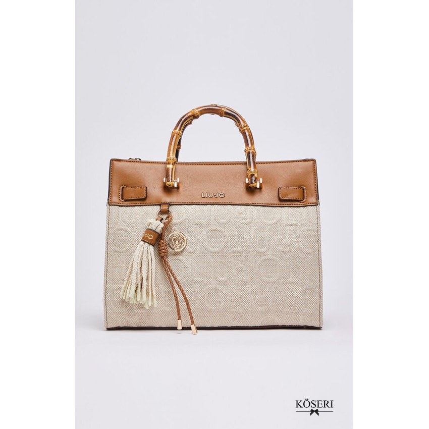 BOLSO MANH BEIGE GRANDE