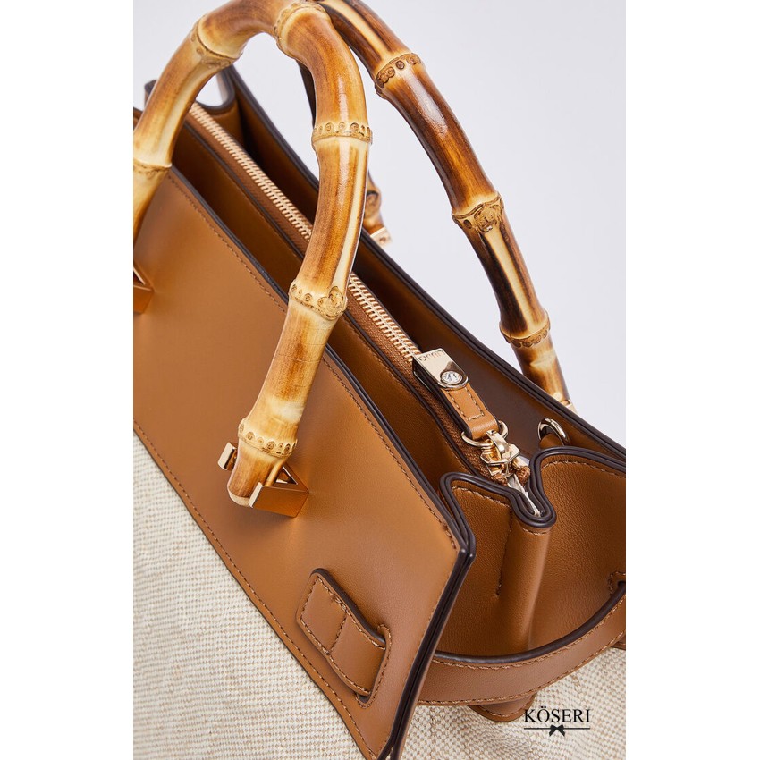 BOLSO MANH BEIGE GRANDE