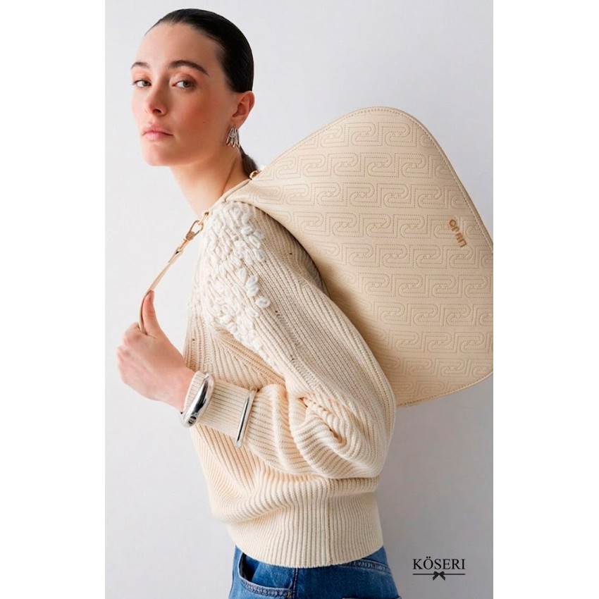 BOLSO KALISKA CREMA GRANDE
