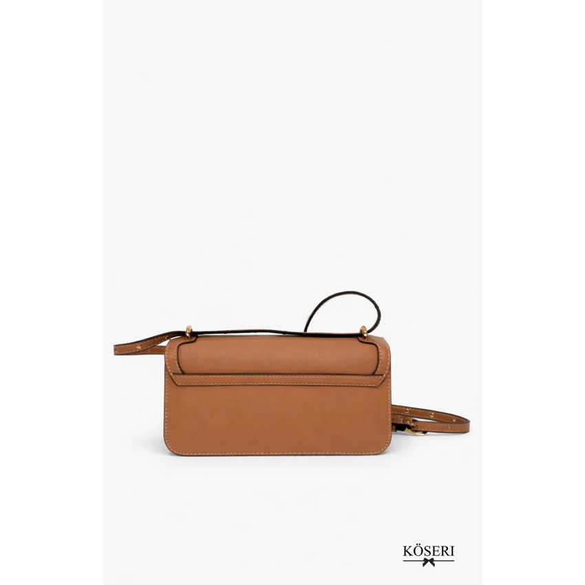 BOLSO EVRIM CAMEL PEQUEÑO