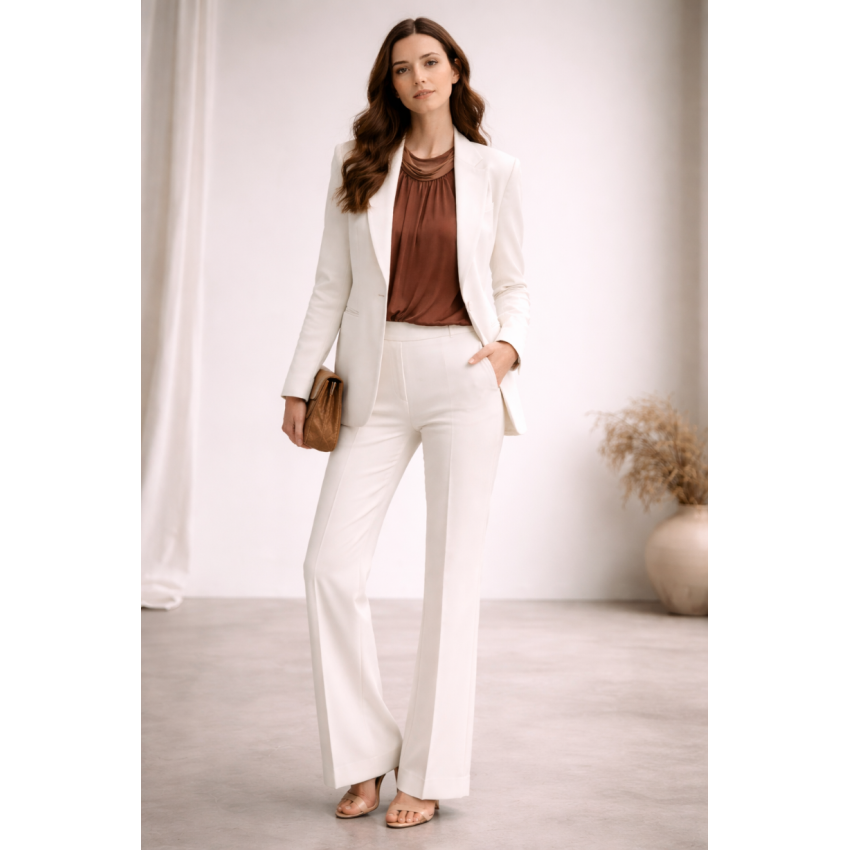 PANTALÓN TRAJE BLANCO