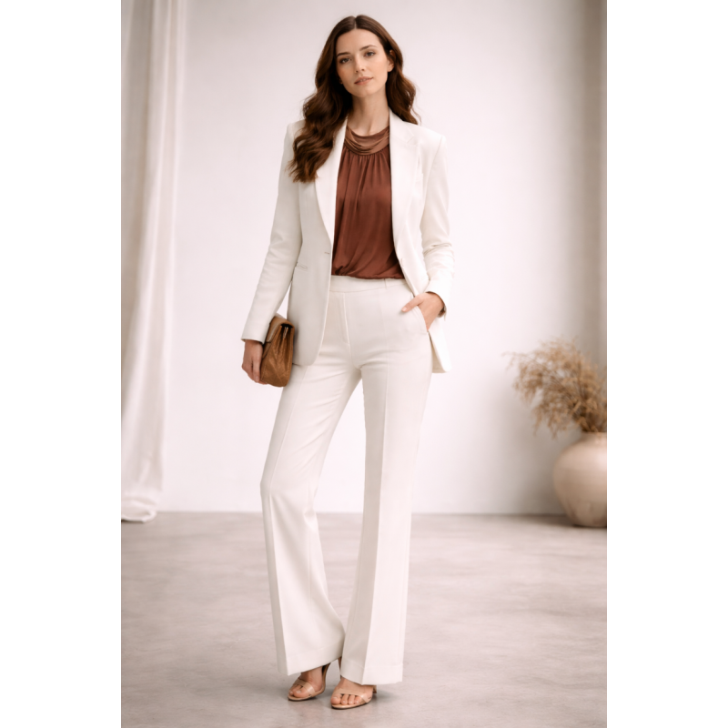 PANTALÓN TRAJE BLANCO