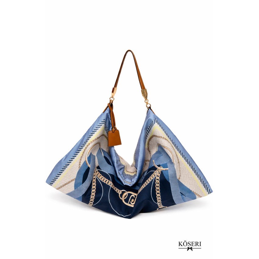 BOLSO FULAR AZUL