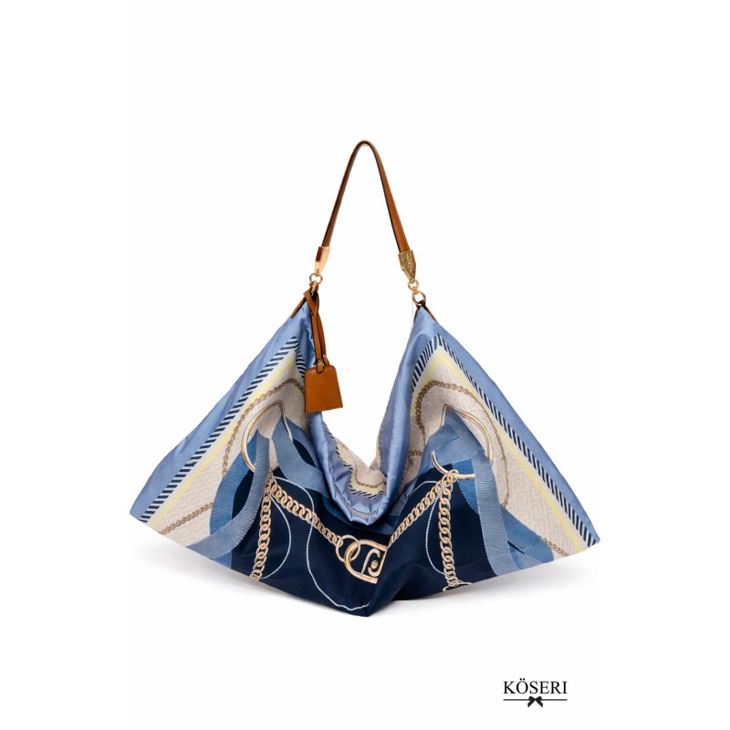 BOLSO FULAR AZUL