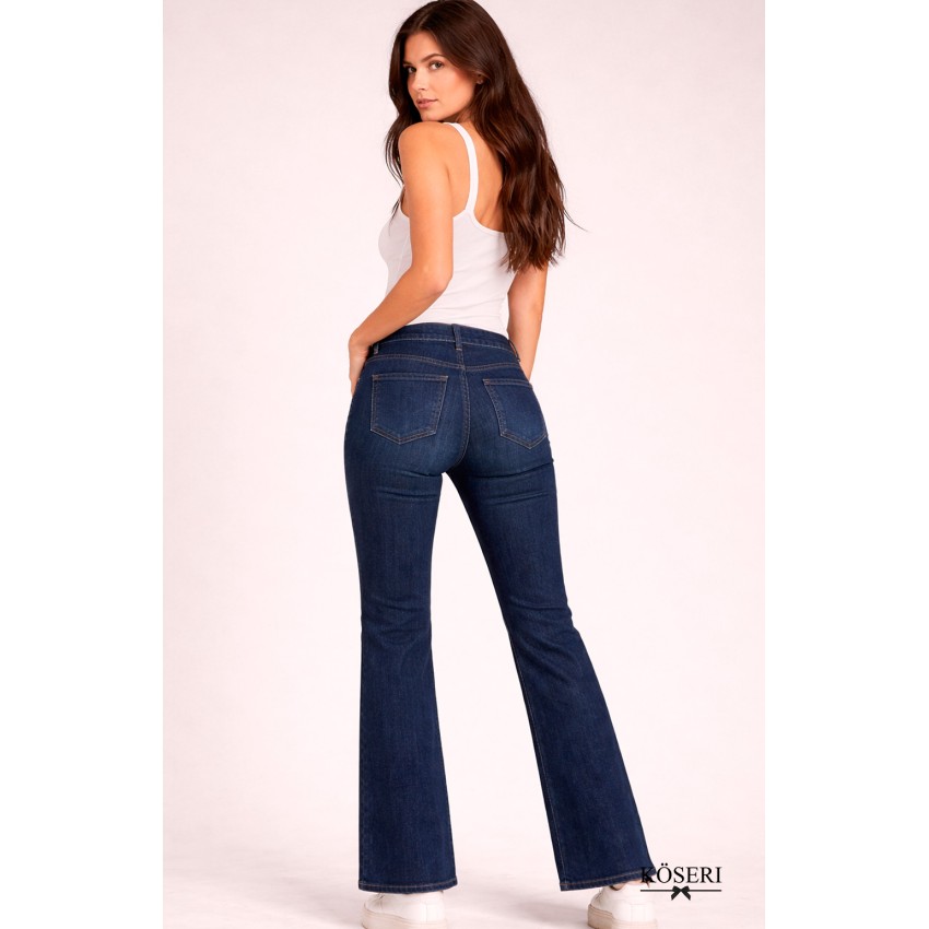 JEANS VAQUERO ACAMPANADO Y PUSH UP